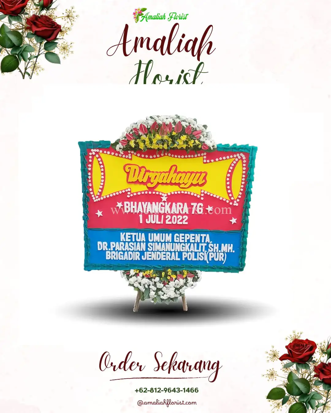 Papan Bunga HUT Ulang Tahun Kurima